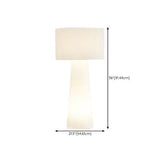White Large Cylindrical Decorative Floor Lamp - Clowas