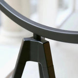 White Living Room Circular Tripod Floor Lamp - Clowas