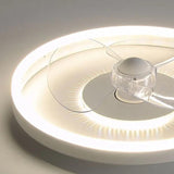Silent Circular Modern Ceiling Fans With Lights