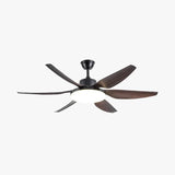 White Modern Minimalist Living Room Fan Light - Clowas