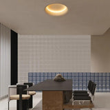 White Moon Gypsum Flush Modern Wall Lights - Clowas
