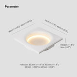 White Moon Gypsum Flush Modern Wall Lights - Clowas