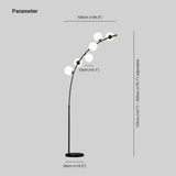 LED Gold Contemporary Floor Lamp for Living Room