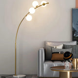 LED Gold Contemporary Floor Lamp for Living Room