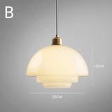 Artistic Glass Pendant Lights UFO Shape Dining Room
