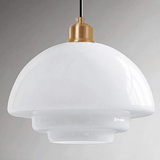 Artistic Glass Pendant Lights UFO Shape Dining Room