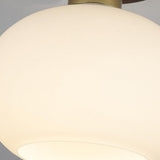 Simple Glass Flush Ceiling Light for Hallway