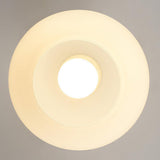 Simple Glass Flush Ceiling Light for Hallway