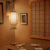 Wicker Wall Light Lantern Wooden - Clowas