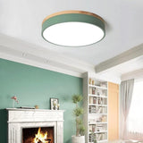 Macaron Round LED Ceiling light for Bedroom, Anti-Glare