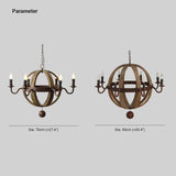 Wooden Ball Candle Vintage Wooden Pendant Light - Clowas