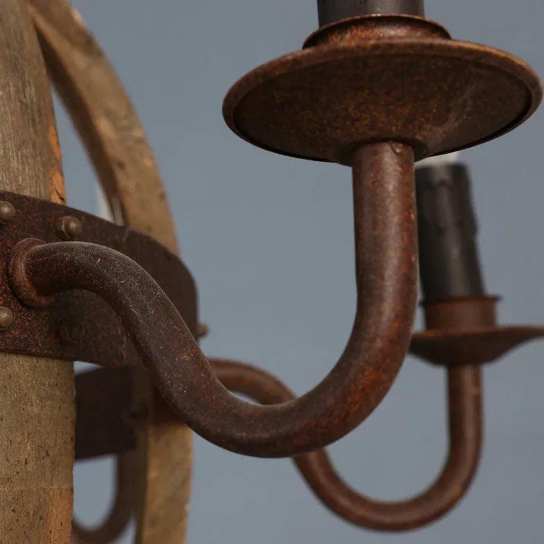 Wooden Ball Candle Vintage Wooden Pendant Light - Clowas