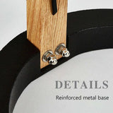 Wooden Curved Fabric Bedroom Floor Lamp - Clowas