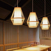 Chinese Bamboo Woven Pendant Light