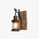 Wooden Lantern Vintage Wall Lights - Clowas