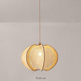Wabi Sabi Woven Bamboo Wood Light Pendant