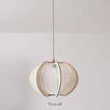 Wabi Sabi Woven Bamboo Wood Light Pendant