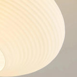 Wooden & White Glass Corridor Ceiling Light - Clowas