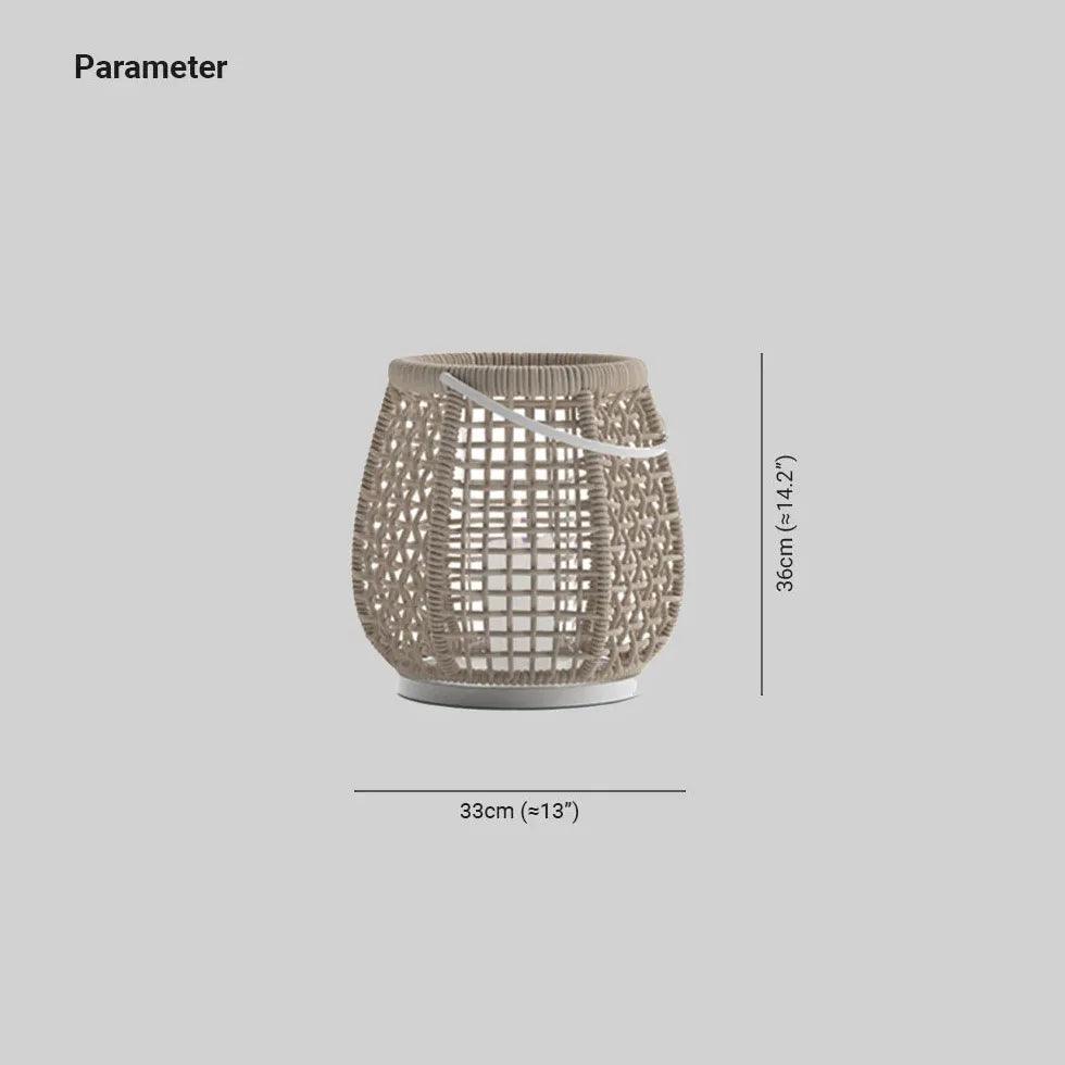 Woven Style Portable Lantern Lamp - Clowas