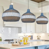 Nordic Bamboo Shade Pendant Light Dimmable for Dining Room