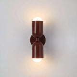 Morandi Double Headed Wall Lamp for Bedside, Anti-Glare
