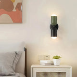 Morandi Double Headed Wall Lamp for Bedside, Anti-Glare