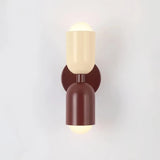 Morandi Double Headed Wall Lamp for Bedside, Anti-Glare