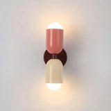 Morandi Double Headed Wall Lamp for Bedside, Anti-Glare