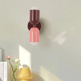 Morandi Double Headed Wall Lamp for Bedside, Anti-Glare