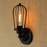 Industrial Retro Wall Light Metal with 360° Rotating Design for Living Room