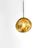 Modern Lava Glass Pendant Light for Dining Room, Height Adjustable