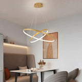 Modern Multi Ring Pendant Light Dimmable for Dining Room