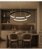 Modern Multi Ring Pendant Light Dimmable for Dining Room