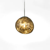 Modern Lava Glass Pendant Light for Dining Room, Height Adjustable