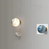 Children's Moon Wall Light for Bedside, Anti Glare