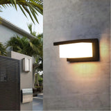 Outdoor Cube Wall Light Waterproof Black for Exterior Walls