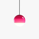 Nordic Coloured Glass Pendant Light Dimmable for Dining Room