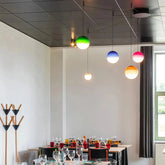 Nordic Coloured Glass Pendant Light Dimmable for Dining Room
