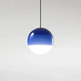 Nordic Coloured Glass Pendant Light Dimmable for Dining Room