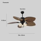 Retro Metal Fan with Light Quiet for Living Room