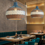 Nordic Bamboo Shade Pendant Light Dimmable for Dining Room