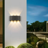 Modern Outdoor Up Down Wall Light Waterproof Metal for Exterior Wall