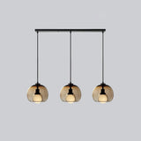 Modern Double Glass Pendant Light Dimmable for Dining Room