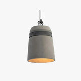 Modern Industrial Pendant Light With Concrete