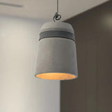 Modern Industrial Pendant Light With Concrete