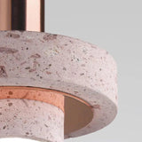 Modern Cement Grey Pendant Light With Metal Finish
