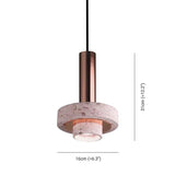 Modern Cement Grey Pendant Light With Metal Finish