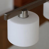 Modern Multi-Light Pendant In Milk White Glass