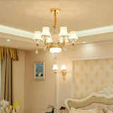 Vintage Ceiling Chandelier Dimmable Opal Glass For Living Room