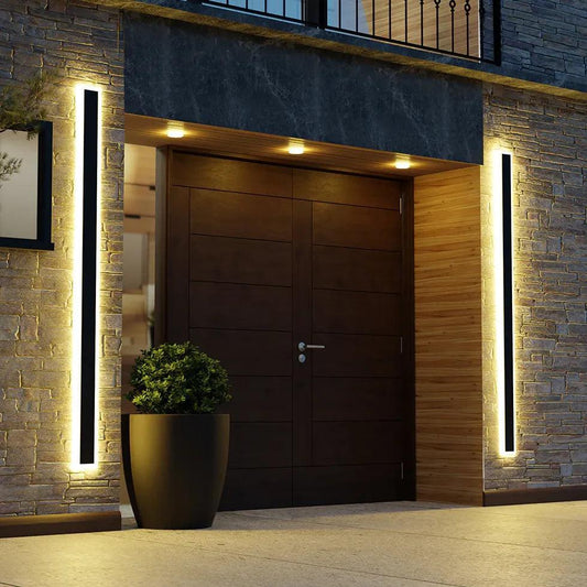 Black Linear LED Outdoor Wall Light, the Most Popular Exterior Outdoor Led Lights